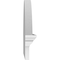 Ekena Millwork Segment Arch Sunburst Architectural Grade PVC Combination Pediment, 34"W x 15-3/8"H x 2-3/4"P PEDPC034X155SEG01 - alternate 3